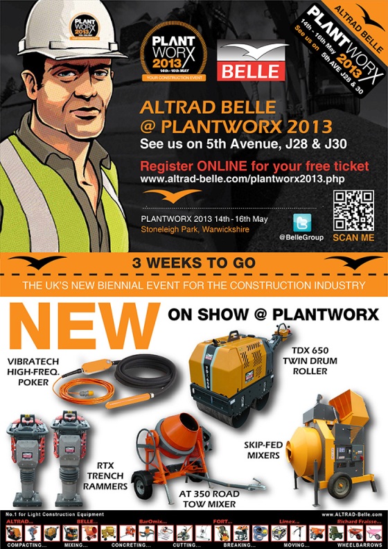 Altrad Belle & NEW Products @ Plantworx 2013 - 3 Weeks to go